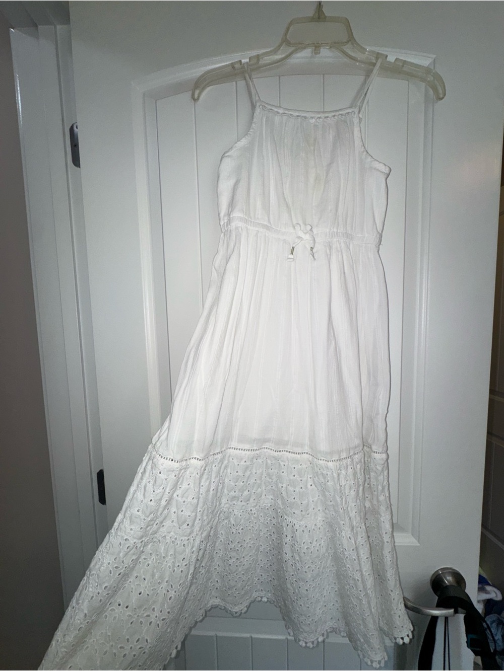 Janie and Jack White Eyelet Maxi Dress for Girls